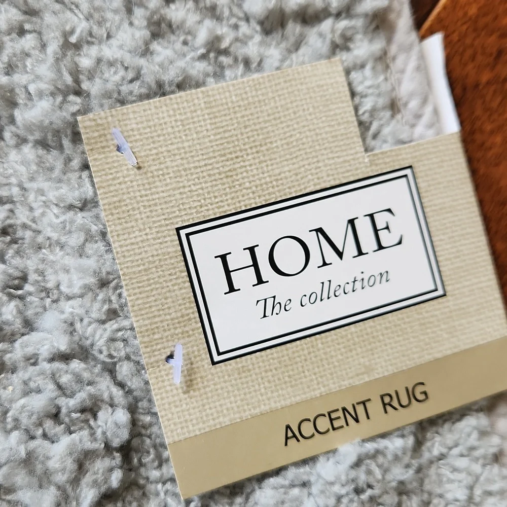 Soft Accent Rug‎ Mat Gray Non Skid Diamond Pattern